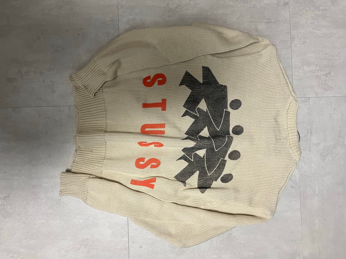 스투시 서프맨 아이콘 코튼 리넨 크루넥 아이보리 상품이미지2