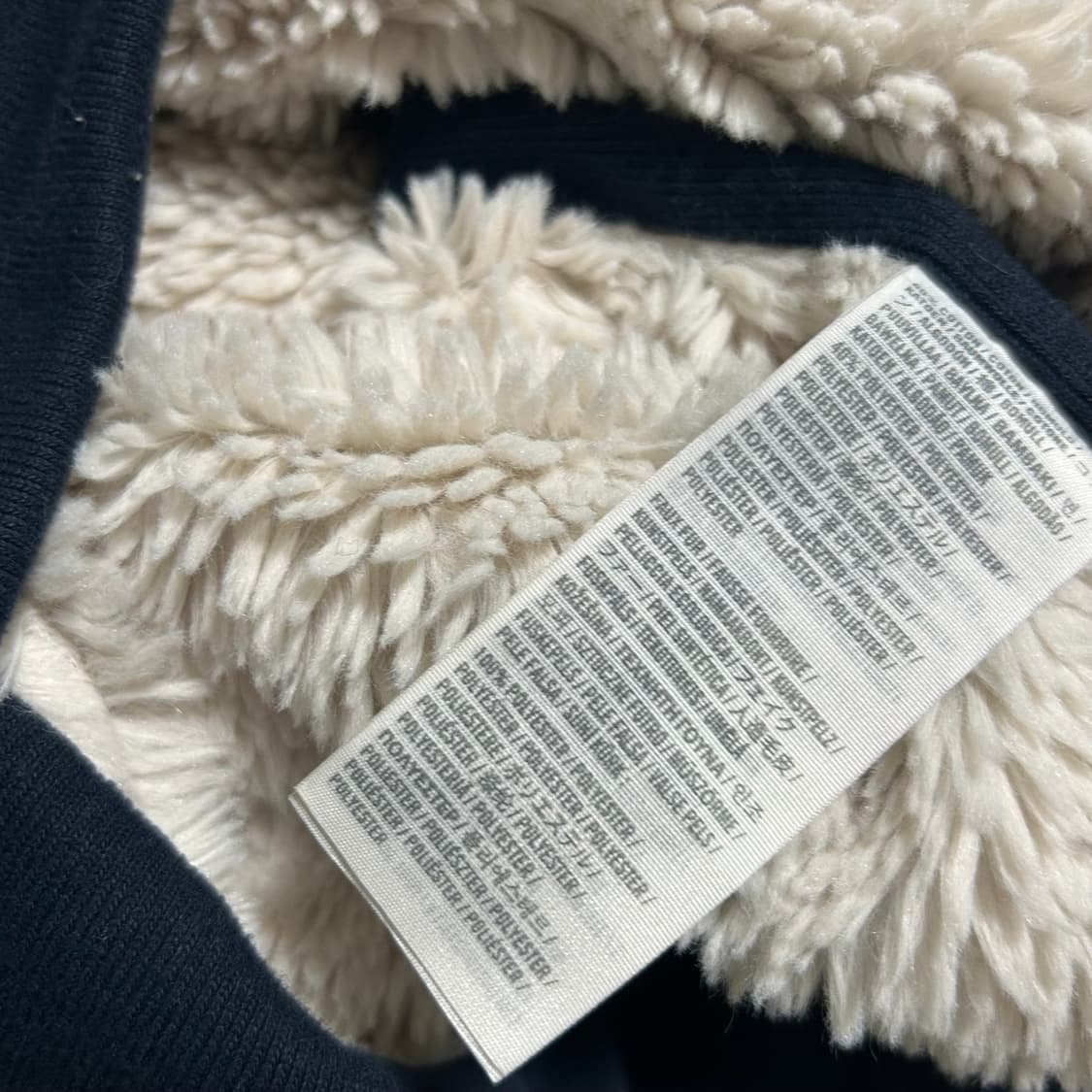 아베크롬비 y2k 양털 후드집업 네이비 S 상품이미지8