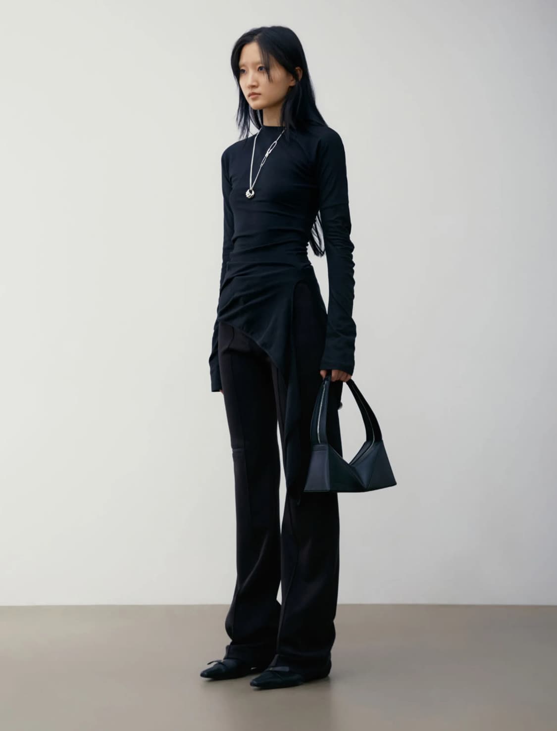 로우클래식 랩티셔츠 블랙 상품이미지3