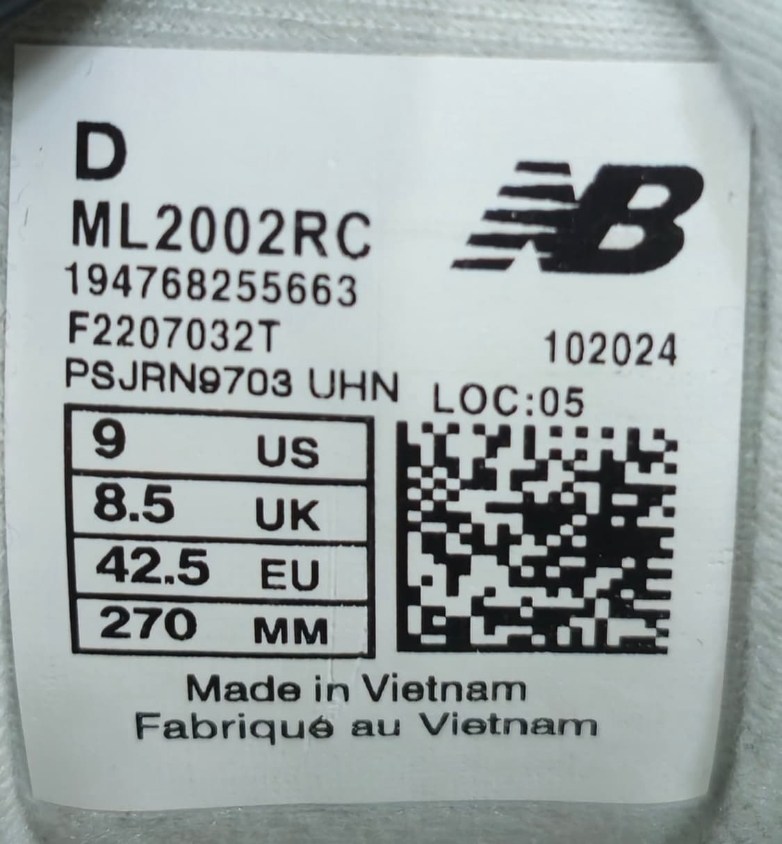 뉴발란스 270mm- 2002R 그레이 스니커즈 상품이미지7