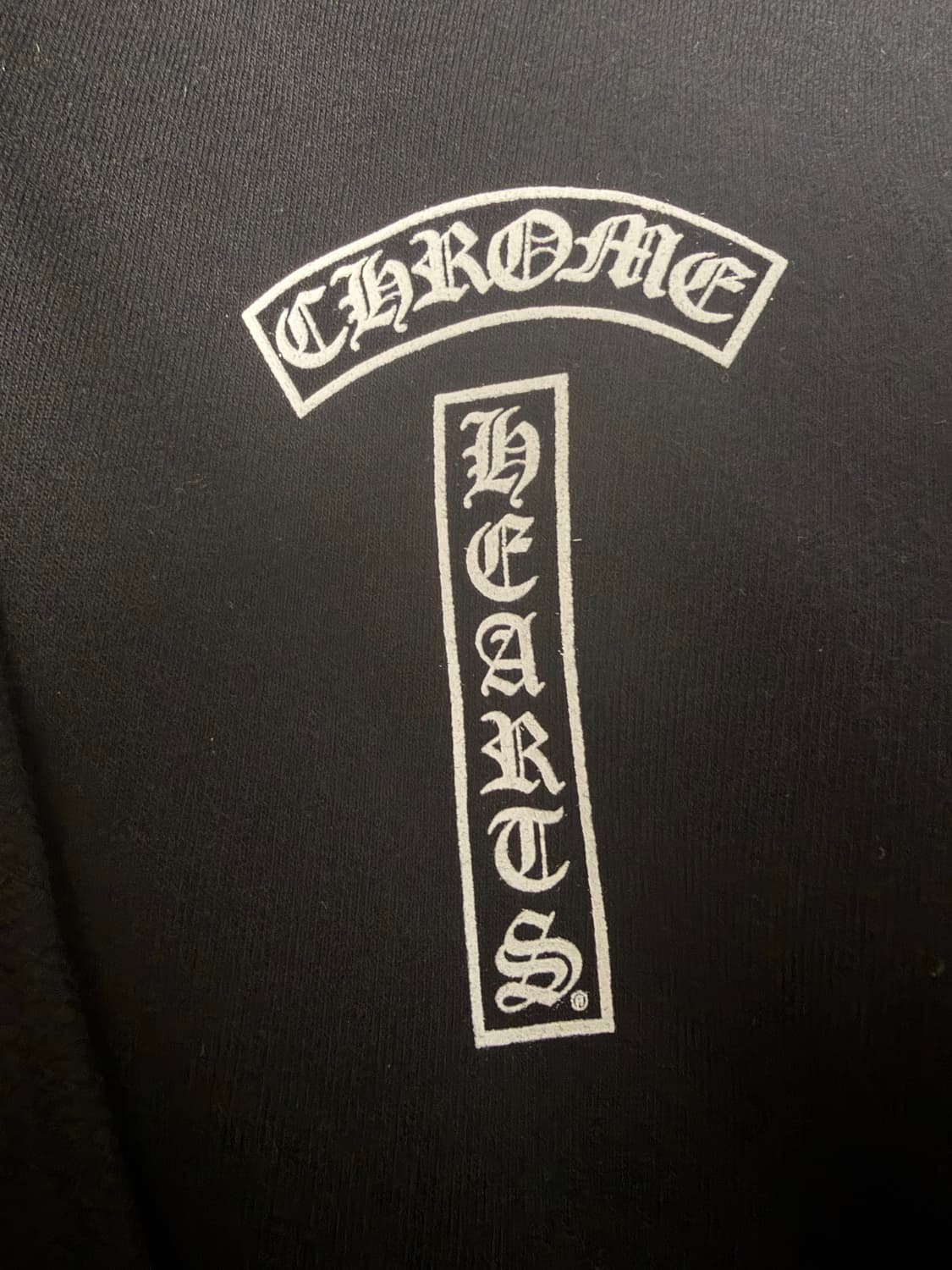 크롬하츠 USA 스크립트 로고 플리스 집업 후드 블랙 상품이미지2