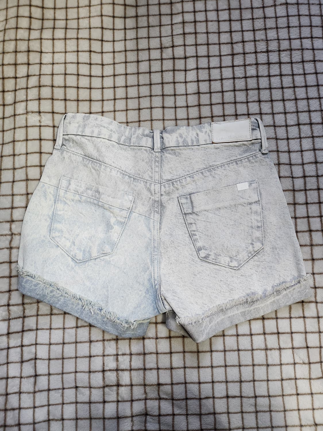 164) 캘빈클라인 투컬러워싱 데님 반바지 상품이미지2