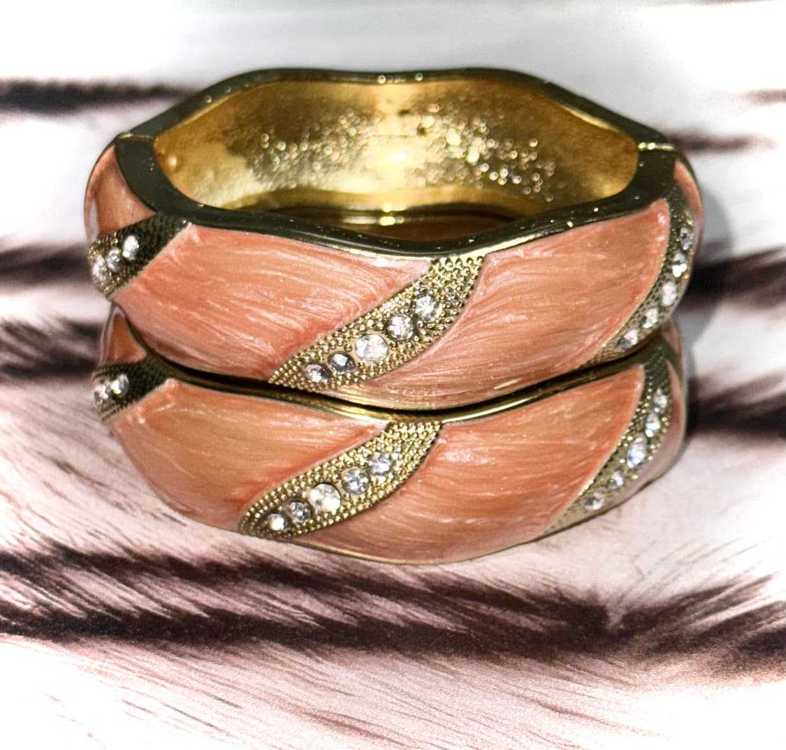 일본 헤이세이 시부야 갸루 큐빅 자석형 뱅글 팔찌 상품이미지1