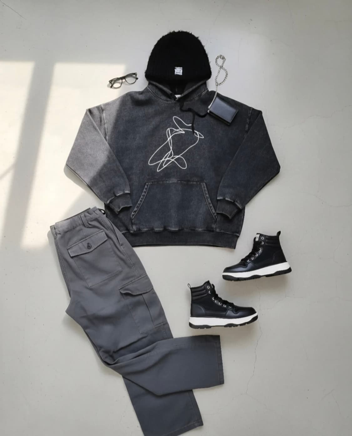 type everything fonts' 블랙 비니 상품이미지1