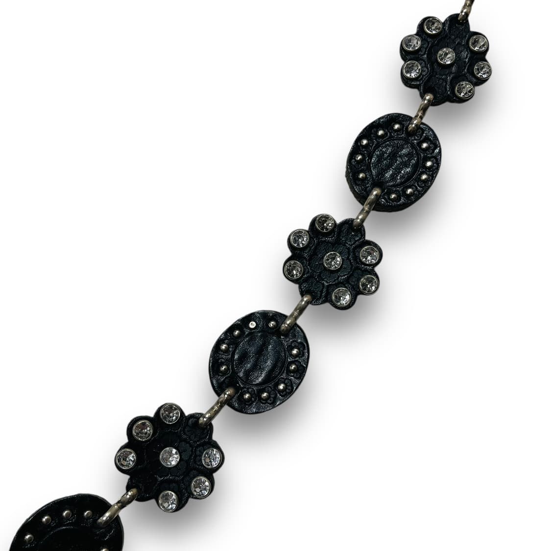 플라워 쥬얼리 스터드 에스닉 락시크 O링 허리 벨트 상품이미지4