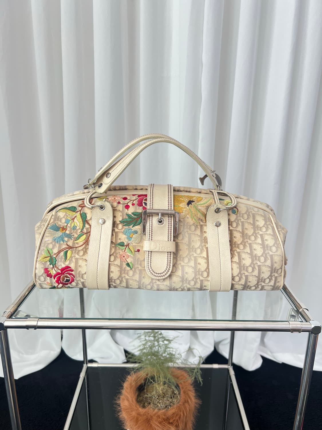 크리스찬 디올 2005 디오리시모 플로럴 트로터 숄더백 상품이미지2