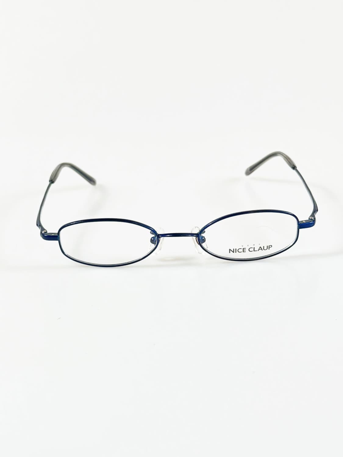 NICE CLAUP 나이스 클랍 블루 메탈 슬림 오벌 빈티지 안경 상품이미지2
