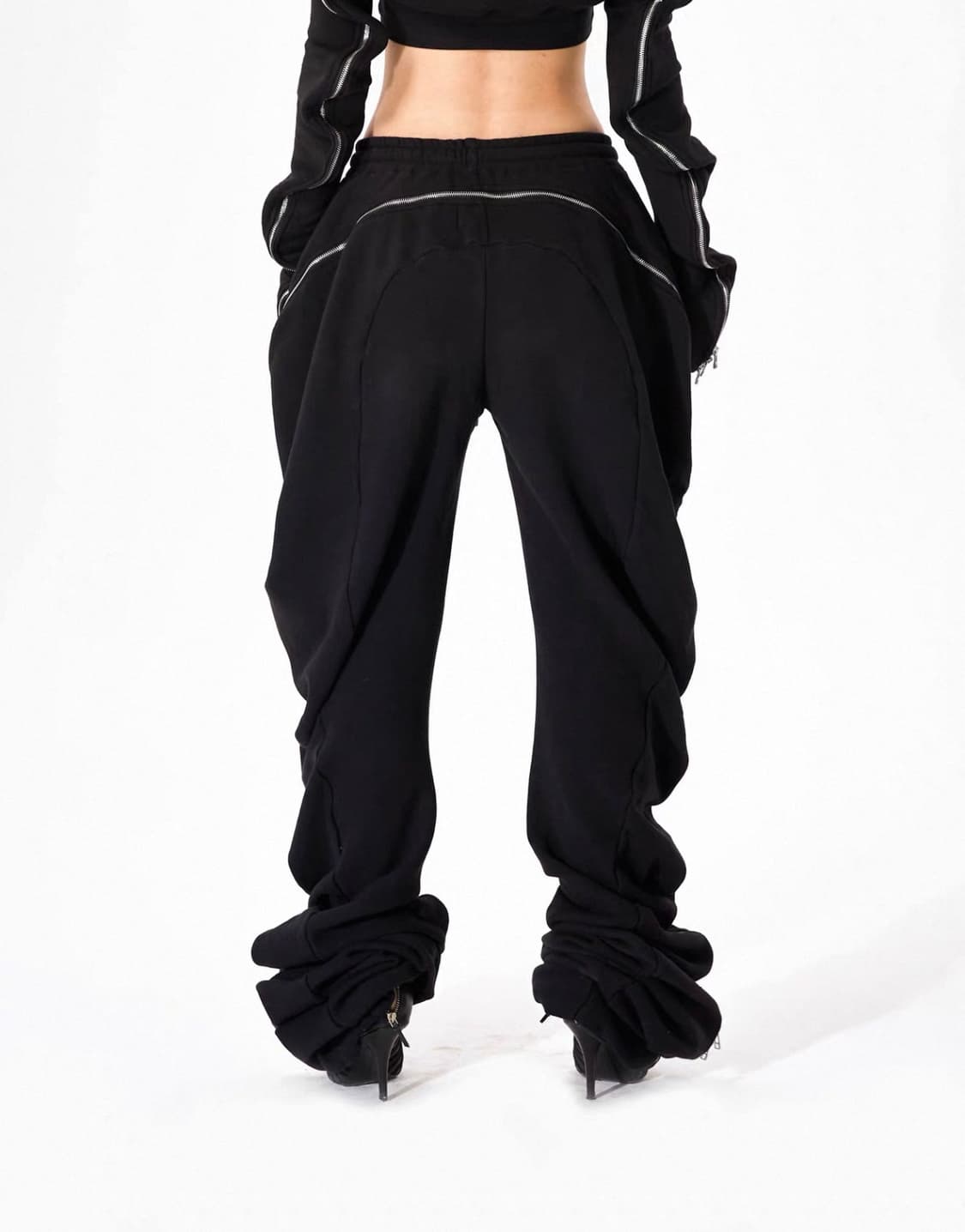 지퍼 커프 스웻팬츠 상품이미지3