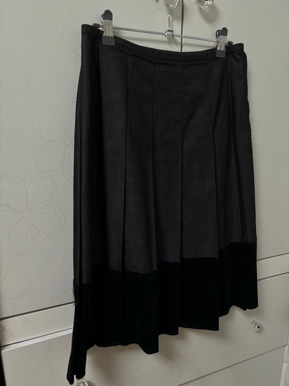 꼼데가르송 트리콧 데님 미디스커트 상품이미지2