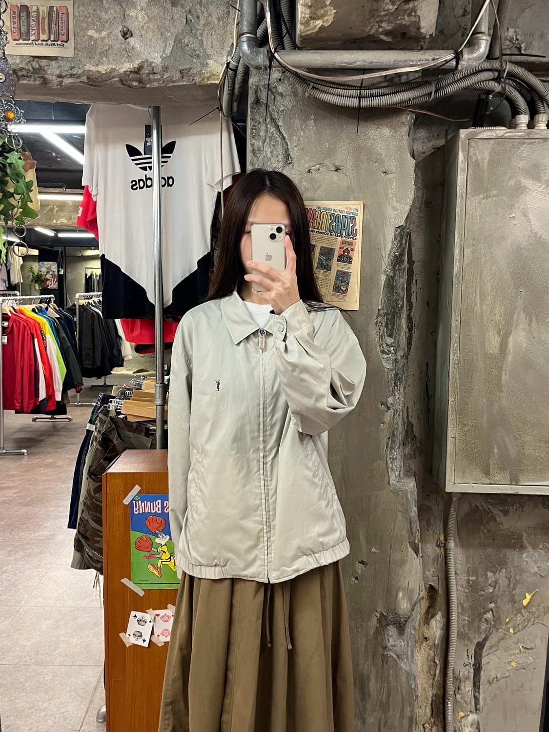 입생로랑 리버시블 블루종 그린 100 #csz1446 상품이미지3