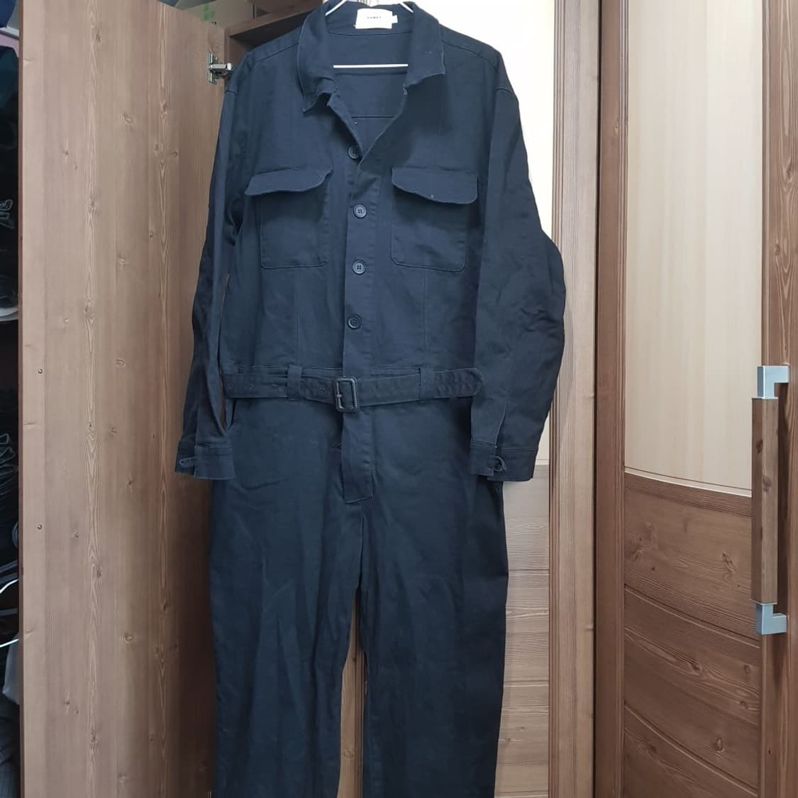 라지/ 블랙 점프수트/ LOWELL / 오버롤 / 2-두흰 상품이미지5