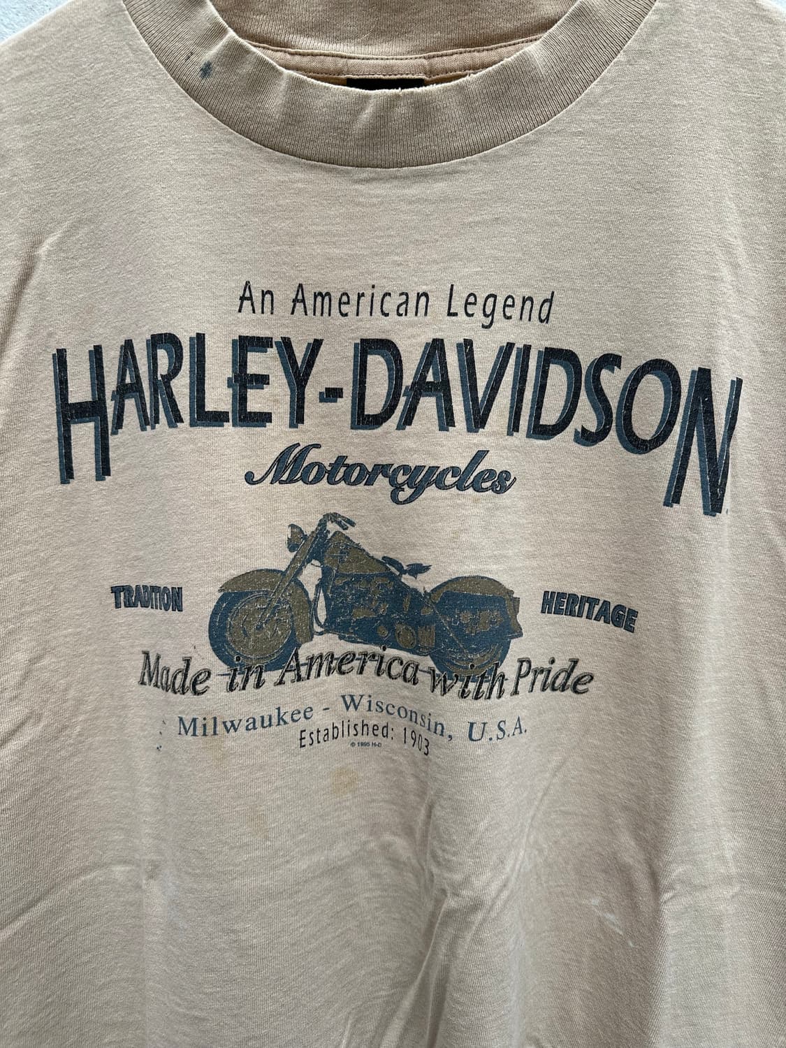 [할리데이비슨] •90s Vintage Twotone T-Shirt 상품이미지3