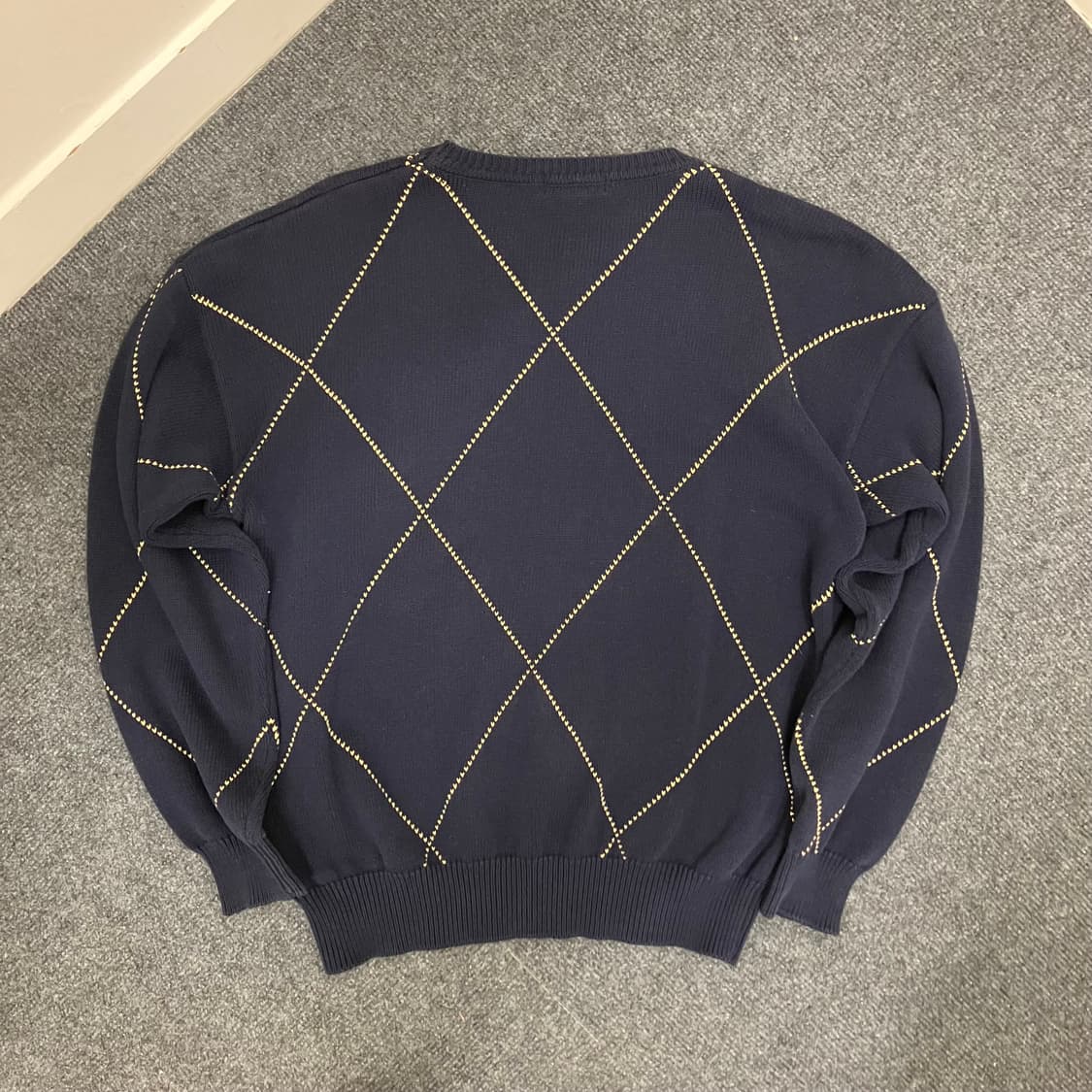 N87 90s 노티카 아가일 코튼 니트 상품이미지2