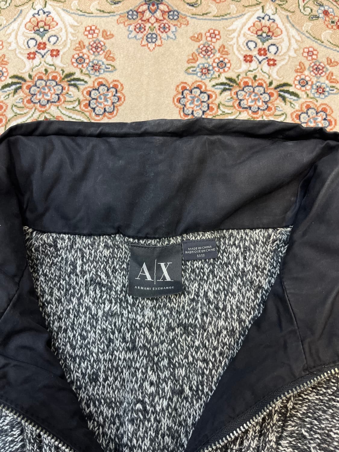 알마니 익스체인지 12aw 후드디테일 니트 상품이미지3