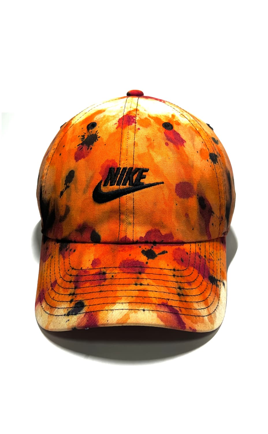 NIKE 나이키 초레어 빈티지 커스텀 오렌지/레드 가을의 불씨 볼캡 모자 상품이미지3