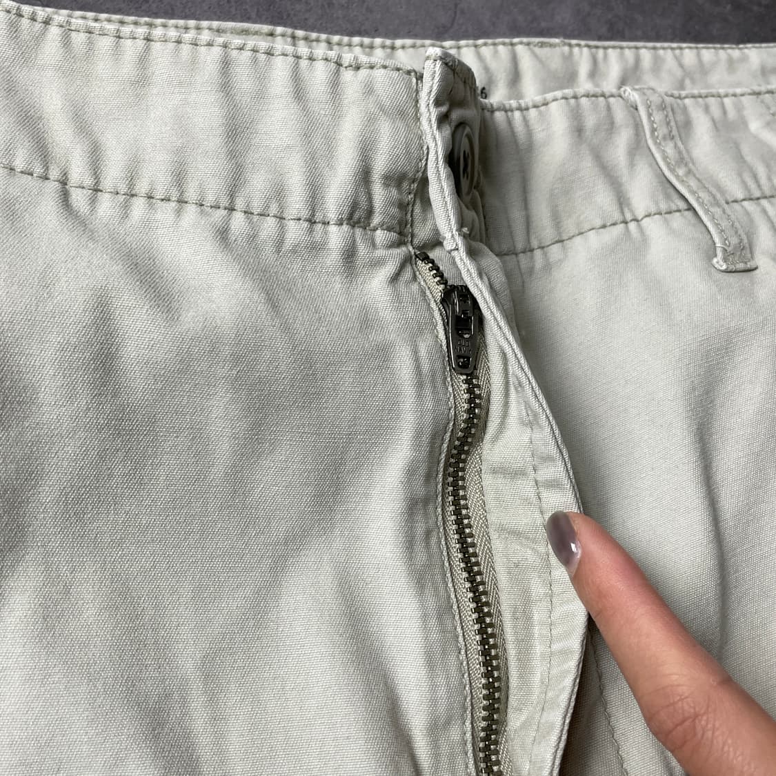 OLD NAVY 올드네이비 빈티지 아이보리 카고 하프 팬츠 A00784 상품이미지3