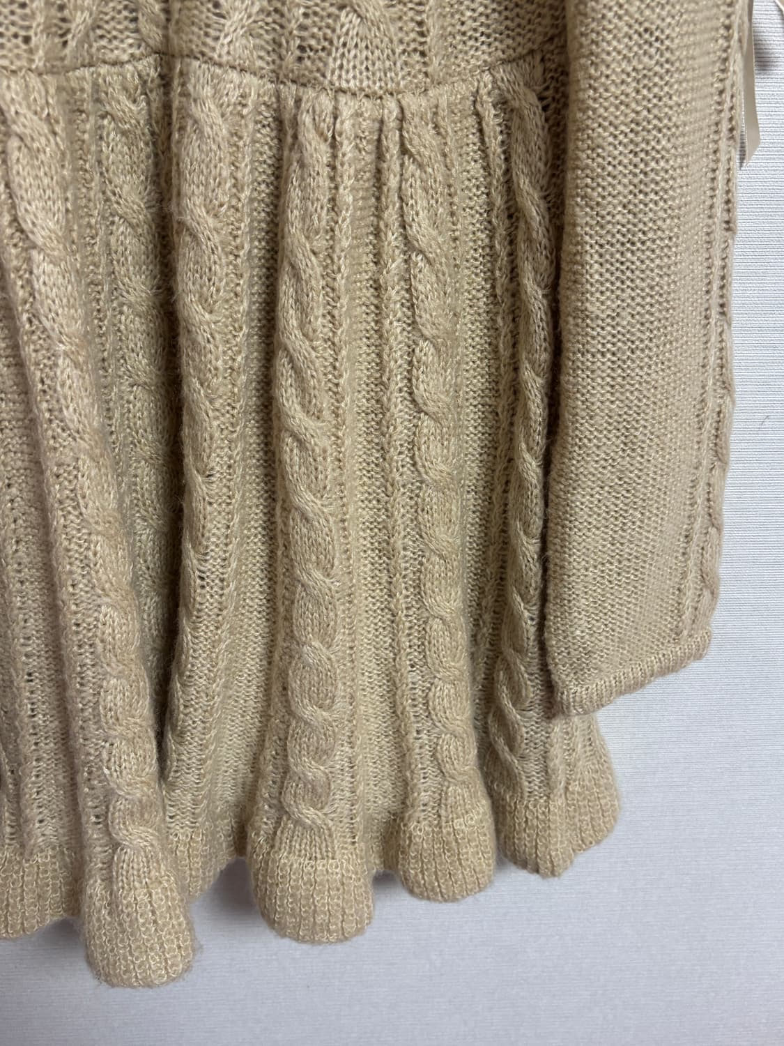 엑시즈팜 라떼 갸루 아일렛 리본 목폴라 원피스 상품이미지2