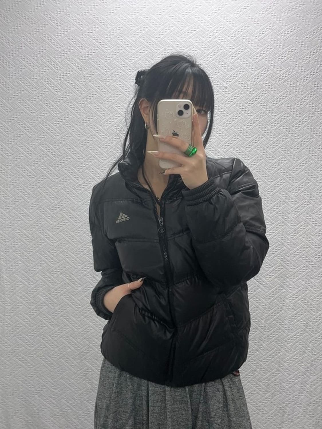 아디다스 올드스쿨 블랙 푸퍼 패딩 95 C08359 상품이미지2