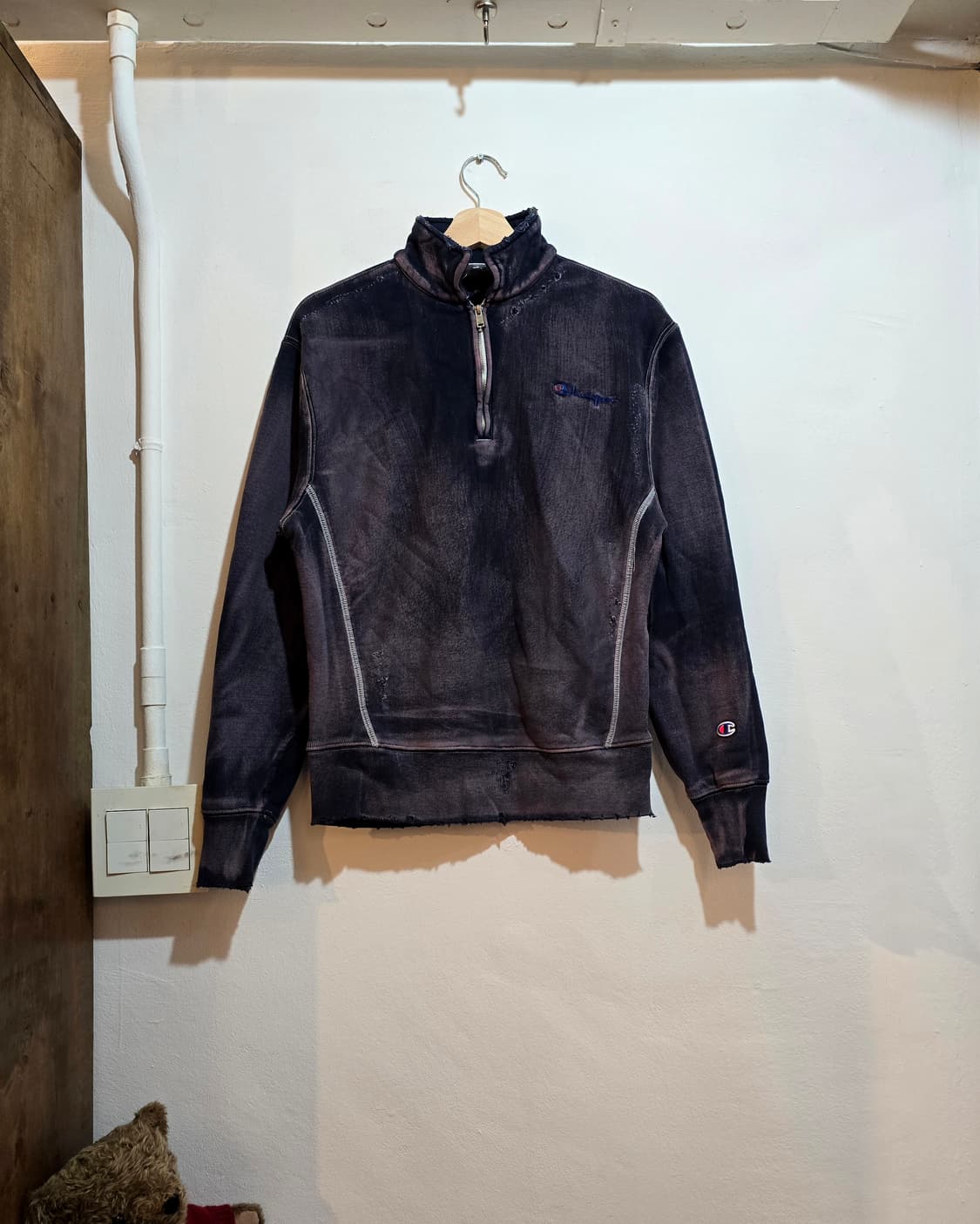 Champion Reverse Weave 커스텀 하프 집업 (챔피온) 상품이미지1