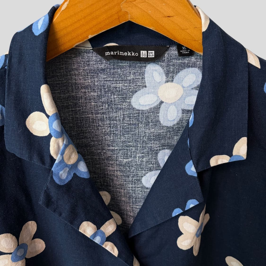 (여성XL)유니클로 마리메꼬 리넨 블렌드 오픈카라셔츠 상품이미지3