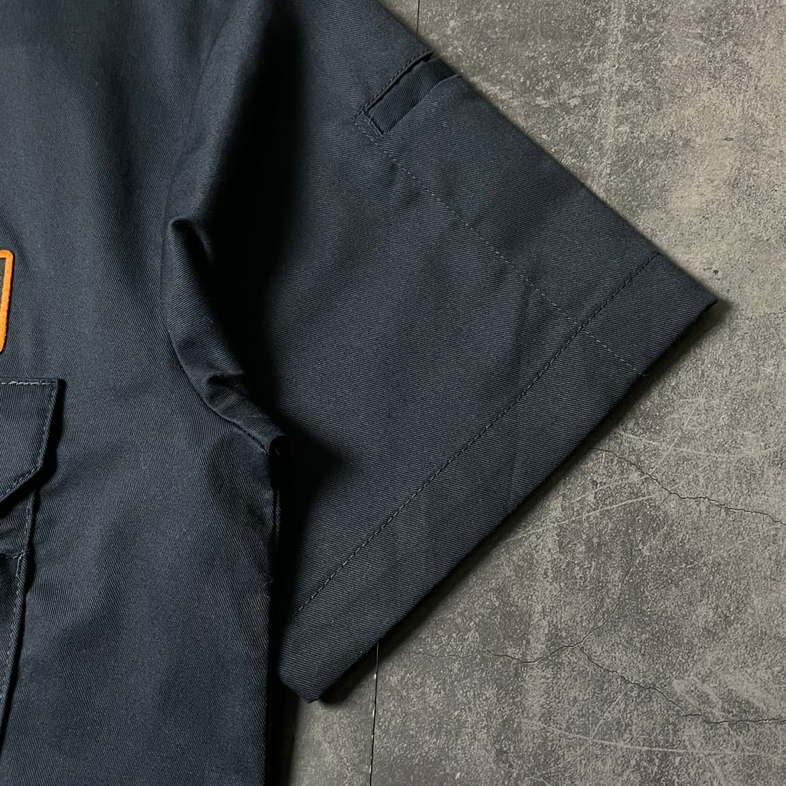 DICKIES 디키즈 빈티지 네이비 플랩포켓 반팔 워크 셔츠 A01009 상품이미지5