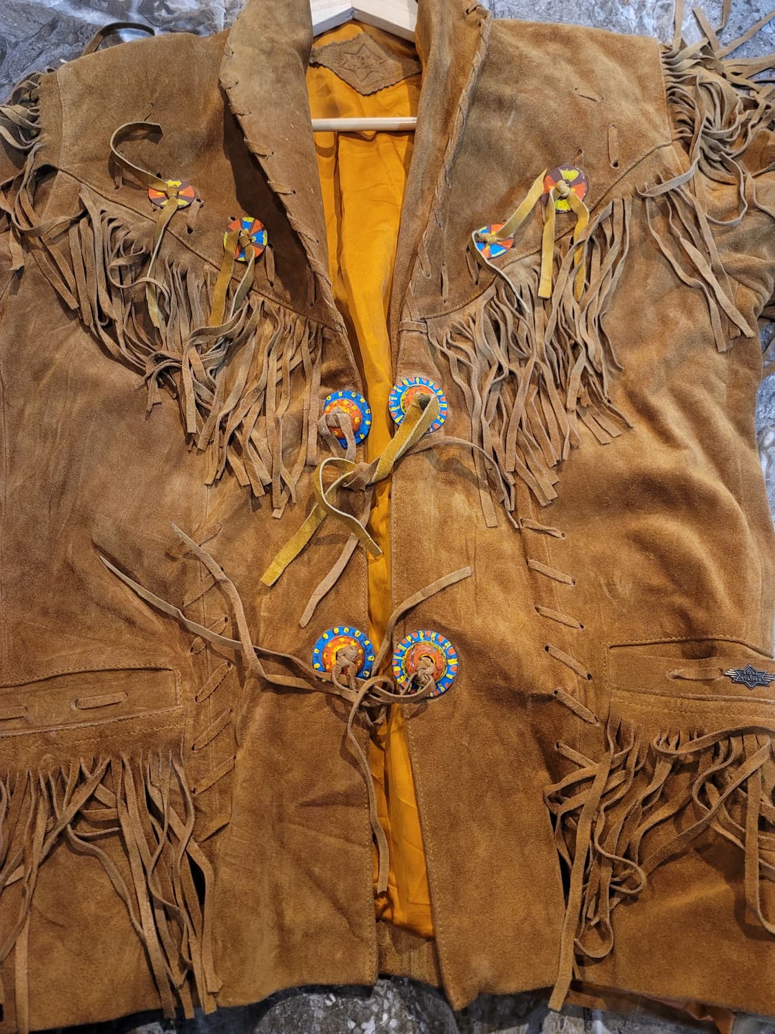 USA 스웨이드 웨스턴 프린지 자켓 상품이미지2