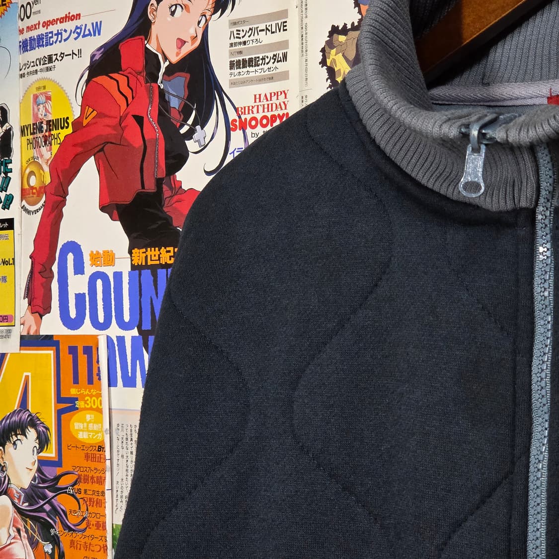 디키즈 JPN 네이비 누빔 코튼 집업 상품이미지4