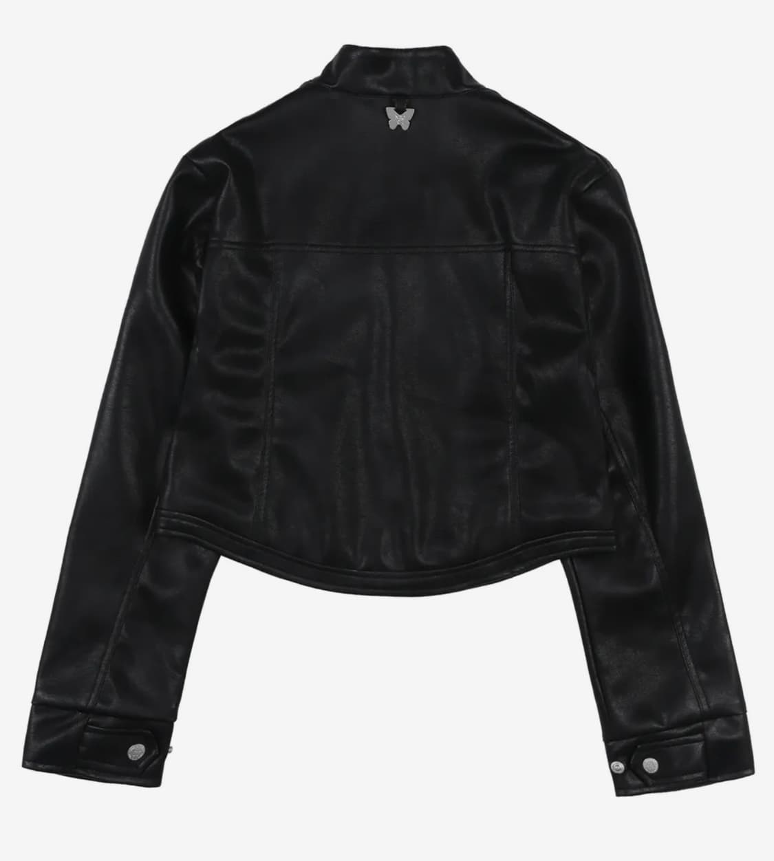 바이크 크롭 레더 자켓 상품이미지4