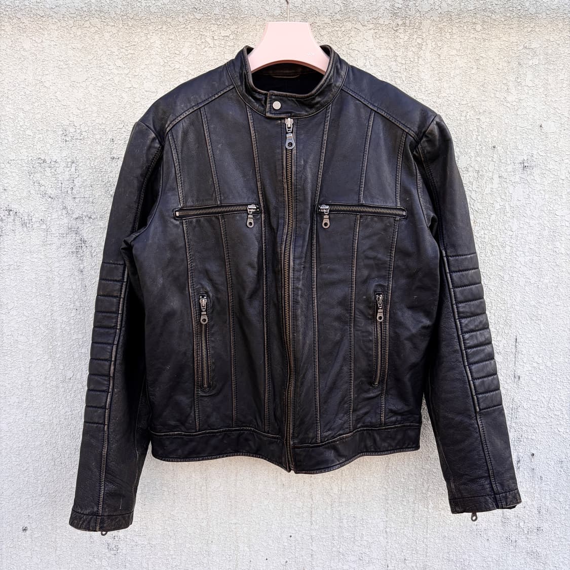 M)DANIER 워싱 가죽 자켓 상품이미지1