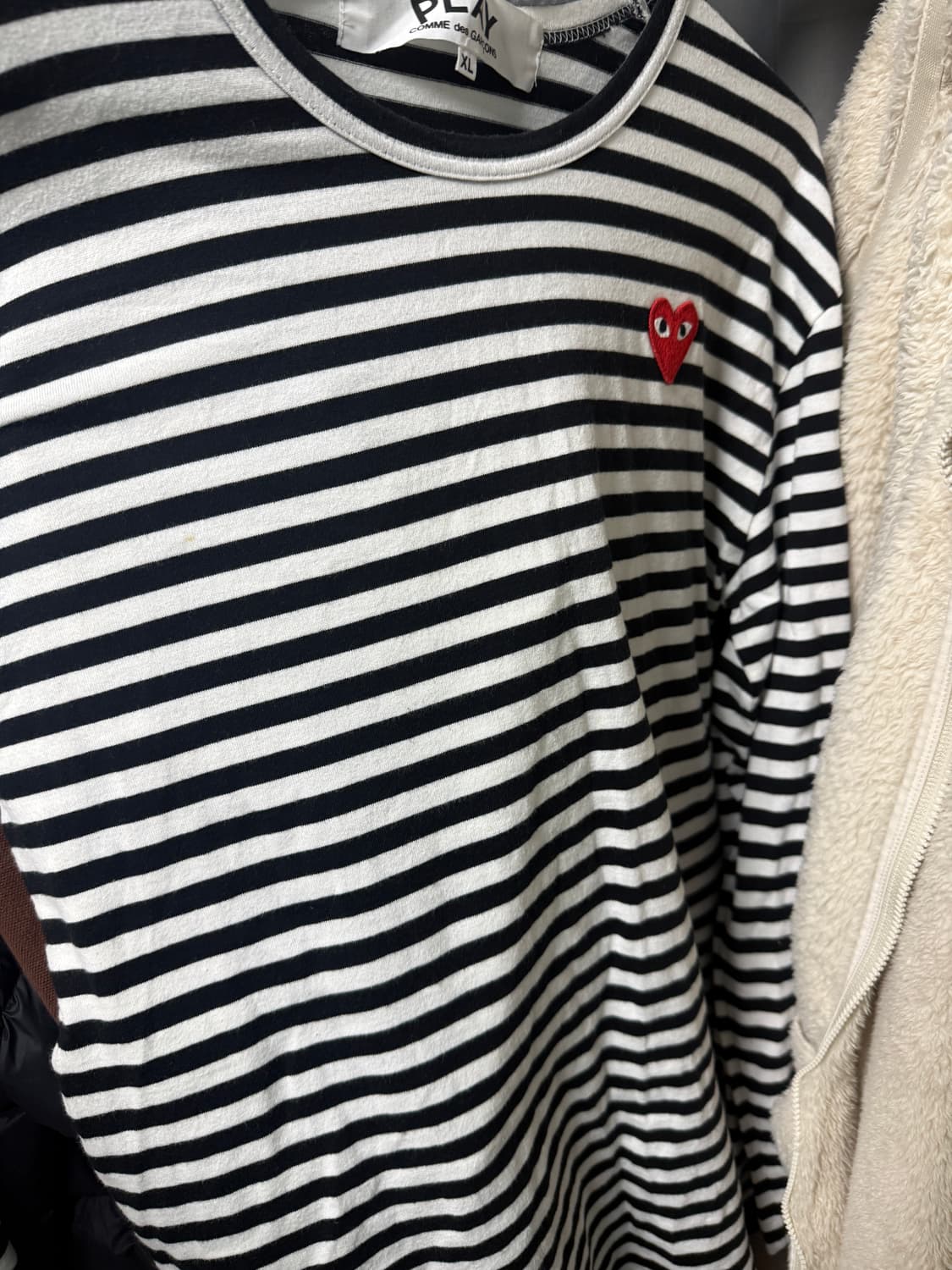 꼼데가르송 스트라이프 롱슬리브xl 상품이미지1