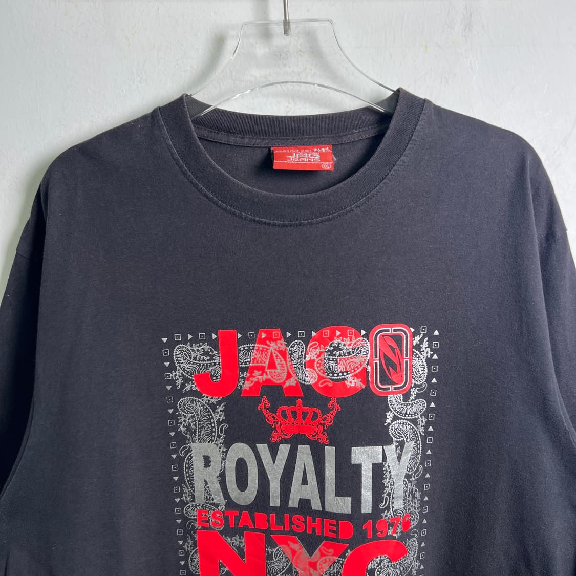 vtg 빈티지 블랙 프린팅 반팔 티셔츠 2XL 상품이미지5