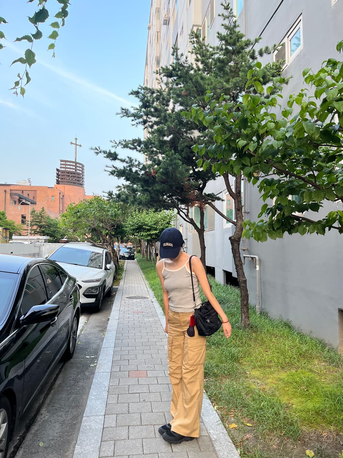 H&M 로우라이즈 카고팬츠 상품이미지4