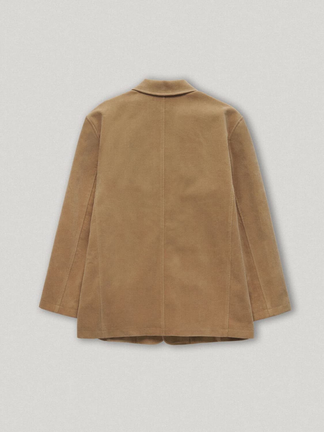 스무드무드 레터 카멜 코튼 자켓 상품이미지2