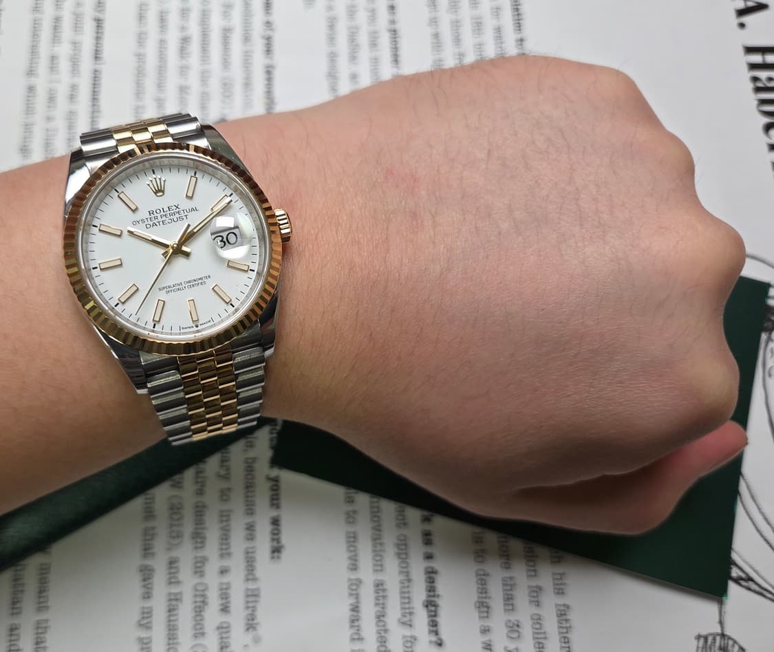 롤렉스 데이저스트 126233 18k콤비 화이트판 쥬빌리줄 (감정서 포함 상품이미지9