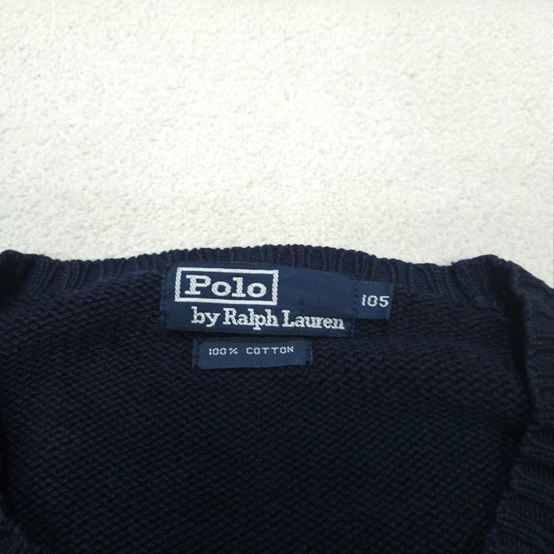 폴로 랄프 로렌 코튼 니트 105 네이비 상품이미지5