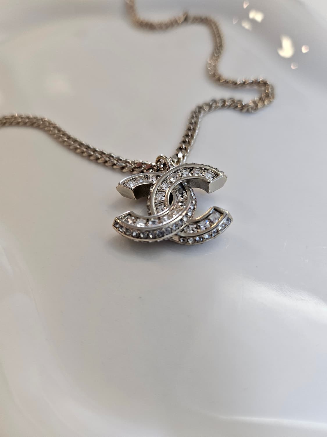 샤넬 올큐빅 꼬임CC 체인 목걸이 샴페인골드 업사이클링 상품이미지3