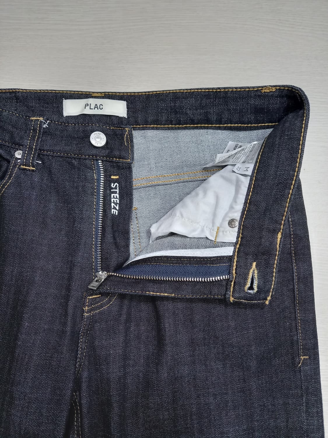 32 PLAC Steeze 스판 슬림일자진 흑청 32-261 상품이미지6