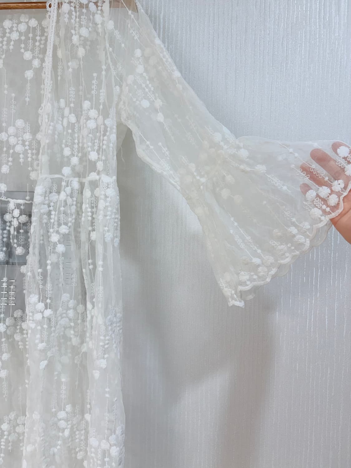 빈티지 페어리깔 아이보리 레이스 가디건 상품이미지4