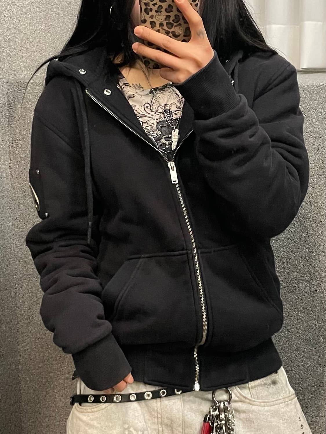 Mousse Knuckle Classic Bunny Hood Zip-Up 상품이미지2