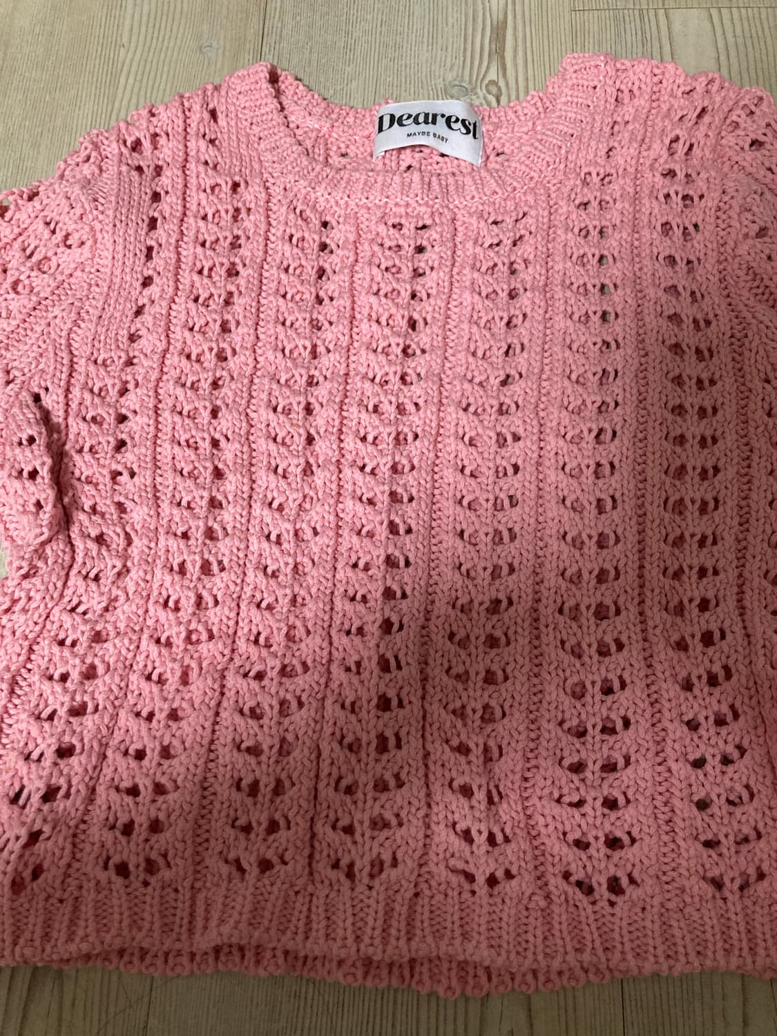 메이비베이비 디어리스트 핑크 니트 상품이미지6