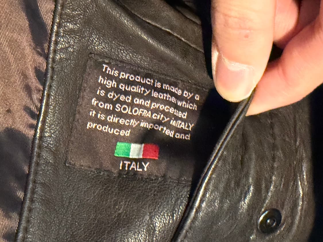 돌체앤가바나맛 빈티지 멀티포켓 램스킨 가죽자켓 브라운 상품이미지5