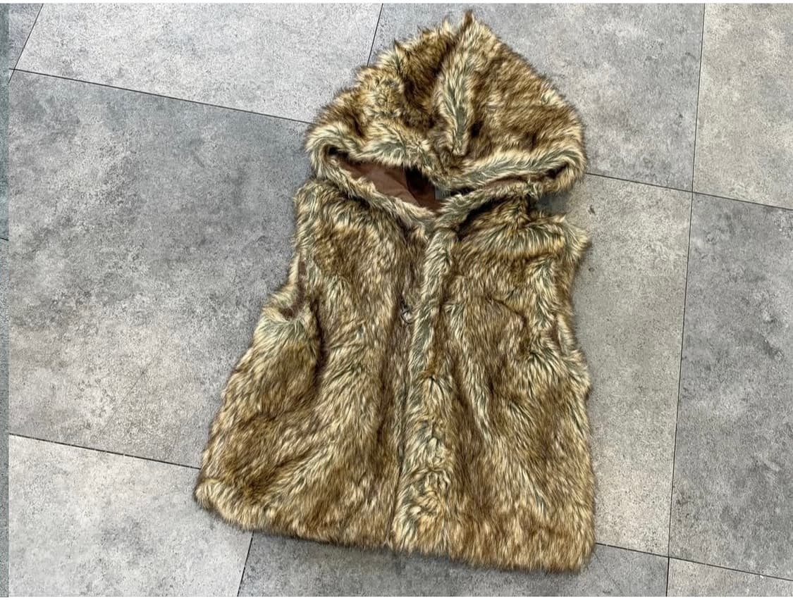 니트집업, 퍼베스트, 데님스커트, 크로쉐가디건 상품이미지8