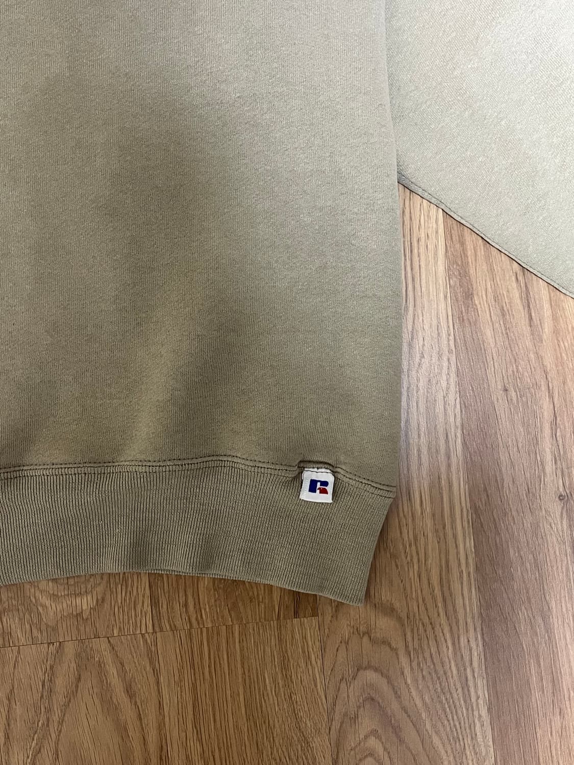 90s 빈티지 러셀 스웻셔츠 탄 L made in usa 상품이미지3