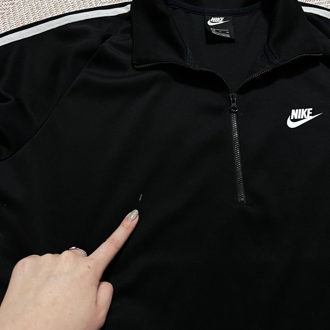 [정품] 나이키 블랙 푸츄라 반집업 져지 [ XL ] 상품이미지7