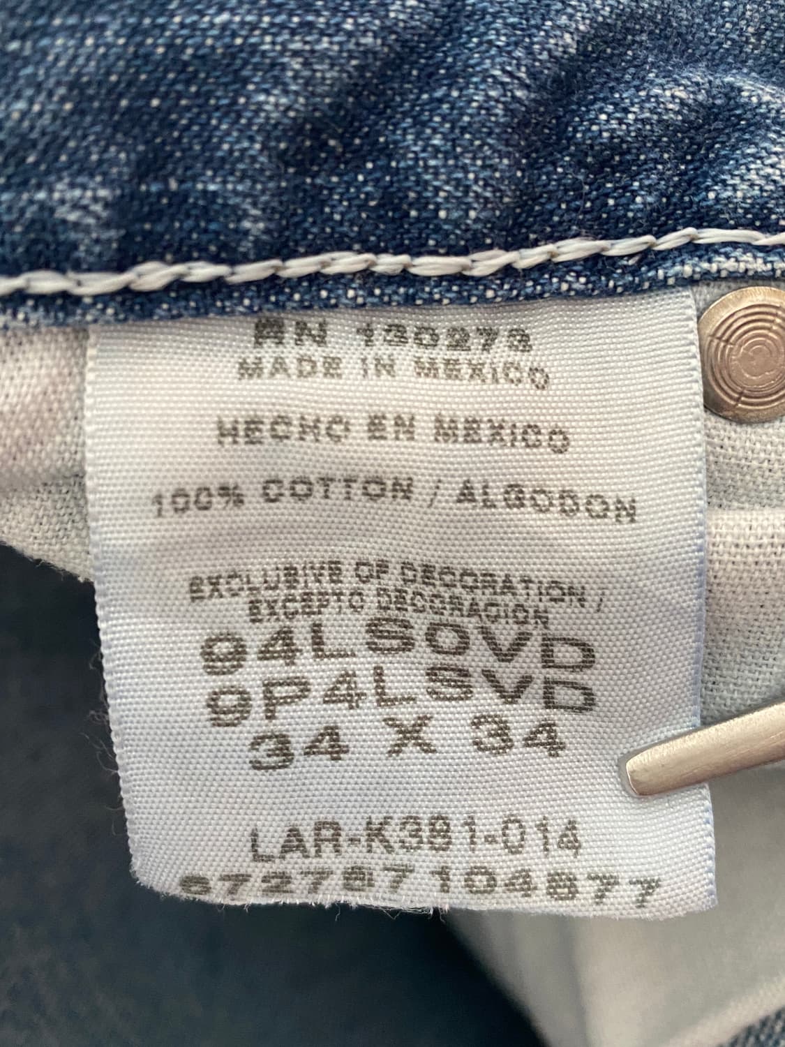 랭글러 데님 팬츠 (36) AB1769 상품이미지4