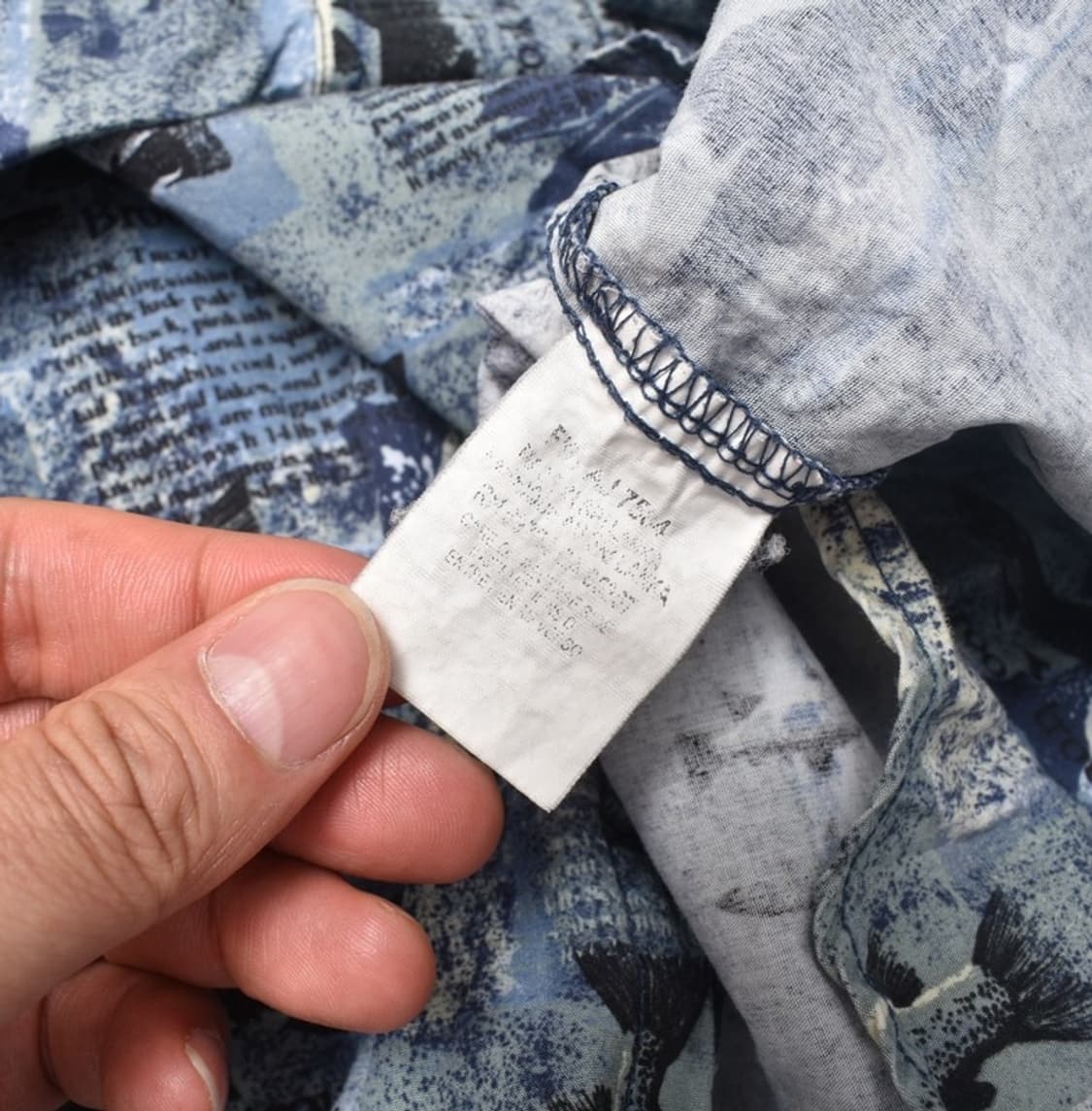 컬럼비아 빈티지 구제 미주판 물고기 도감 빅사이즈 셔츠 남방 3XL 상품이미지5