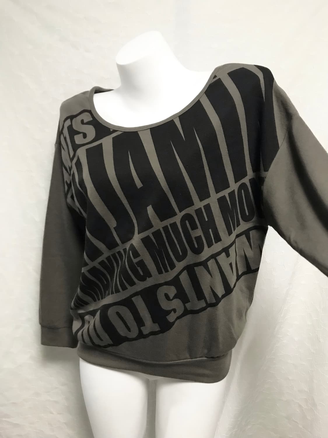 빈티지 y2k 펑크 레터링 롱슬리브 탑 상품이미지4