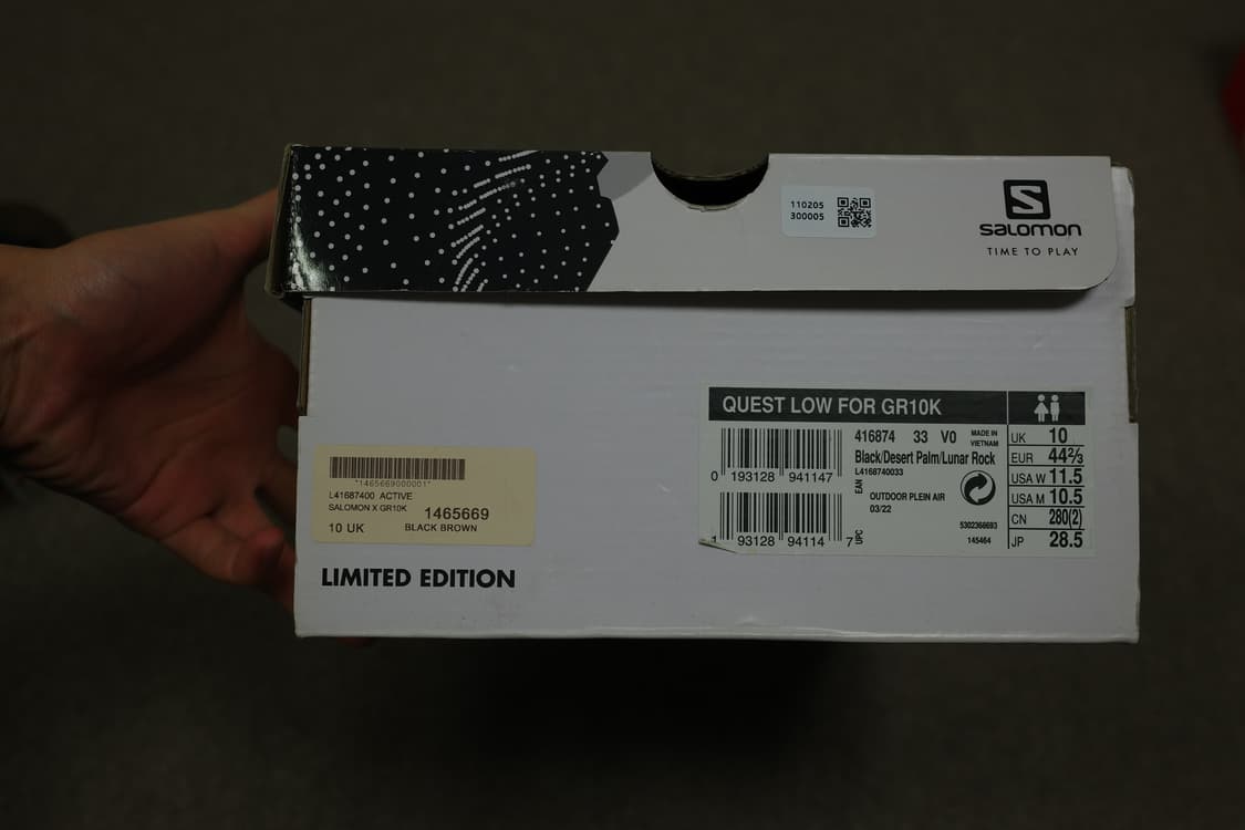 살로몬 x gr10k 퀘스트 로우 상품이미지5