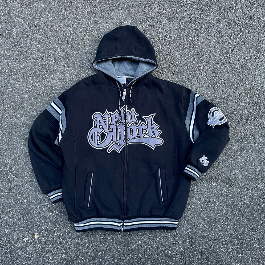 90s 플레이어즈 월드 와이드 사우스 올드스쿨 사이드 후드 집업 XXL 상품이미지7