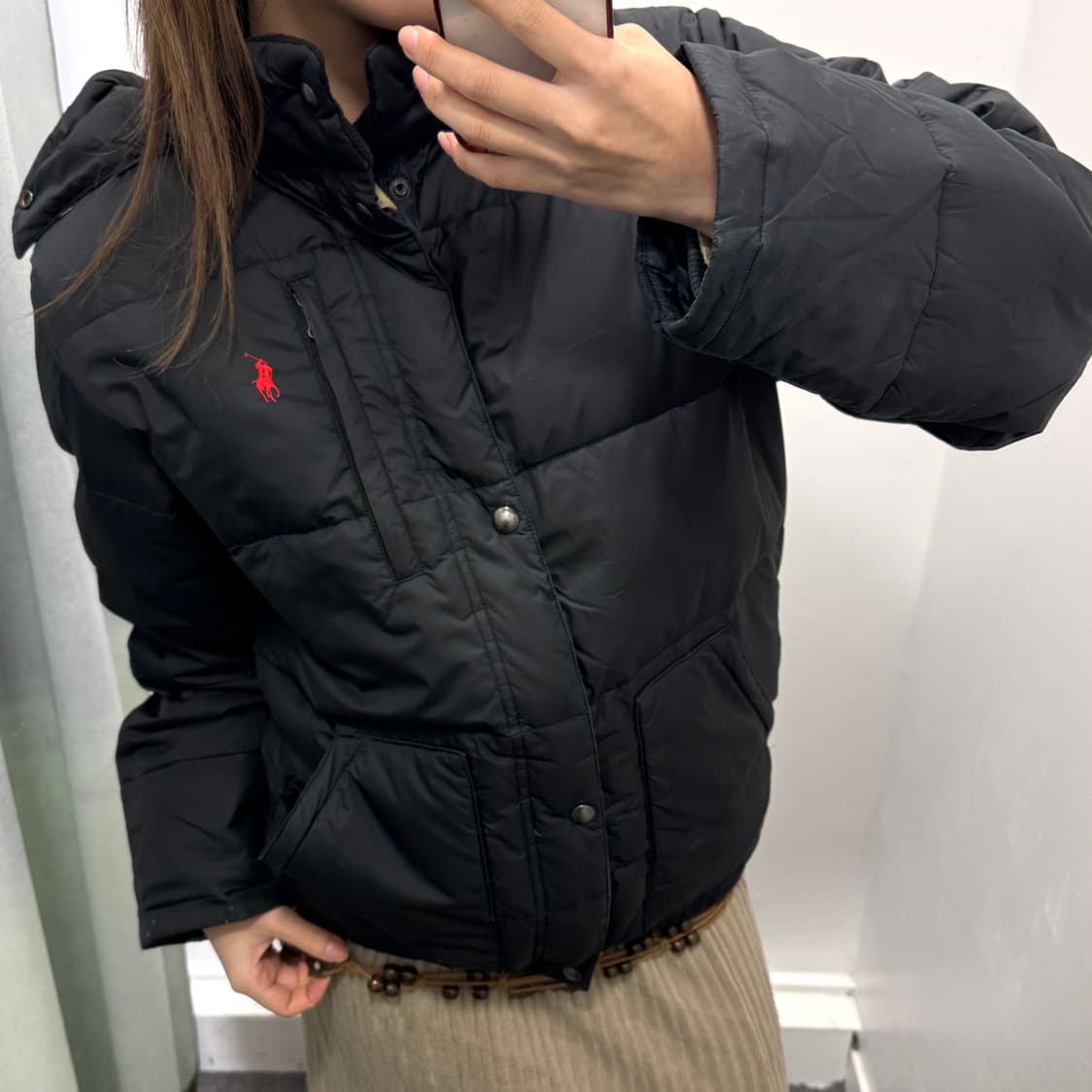 폴로 블랙 패딩 상품이미지2